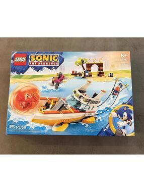 LEGO Sonic The Hedgehog : Tails' Adventure Boat (76997) 393 Pieces Damaged Box
